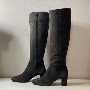 New Michael Kors Dark Gray Knee-High Suede Women's Boots